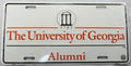 UGA Alumni Stamped Metal License Plate for University of Georgia (6 x 12)