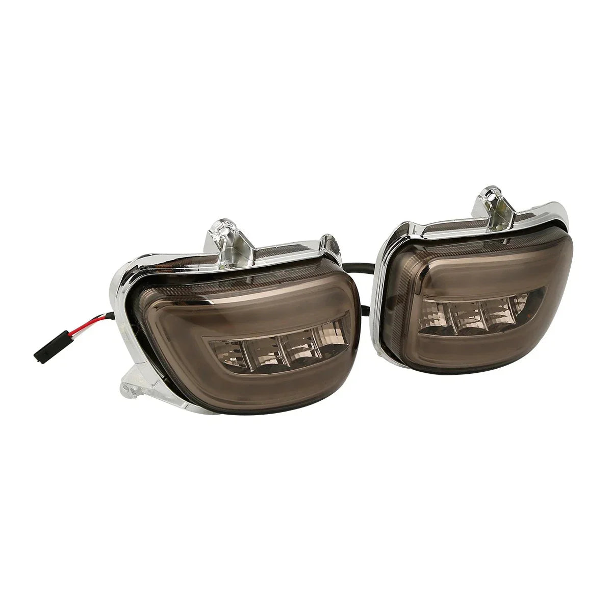 Front LED Turn Signals Smoked Lens for Honda Gold Wing GL1800 F6B (2001-2017)