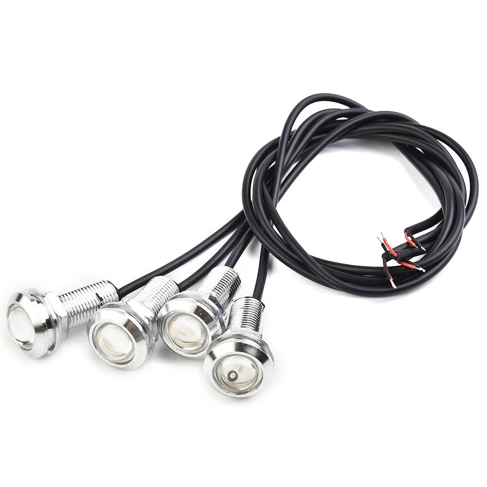 4X Blue LED Underwater Boat Lights for Spreader Transom (Waterproof)