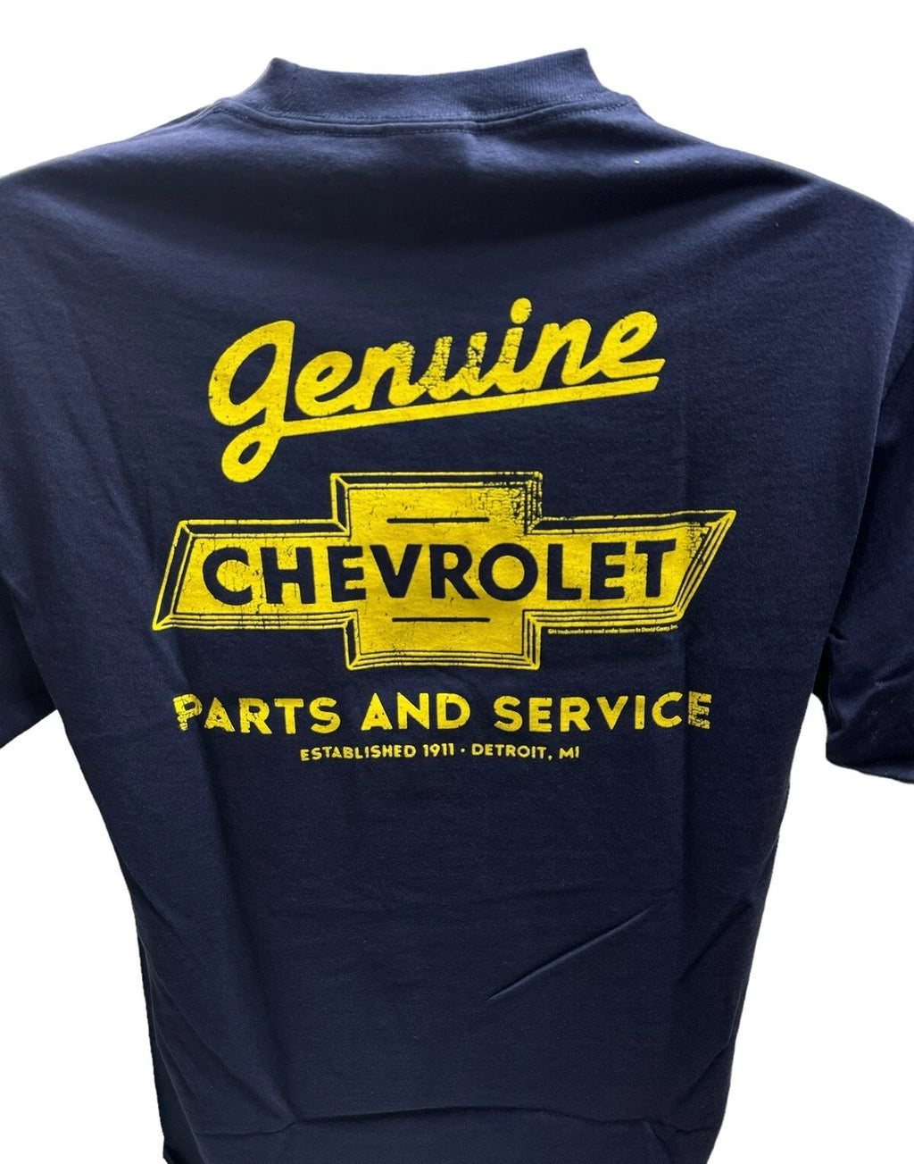 Chevrolet Parts & Service Navy Blue T-Shirt (Licensed)
