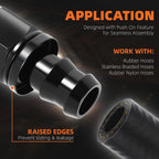 12AN to 3/4" Barb Straight Push Lock Hose End Fitting (2000PSI)