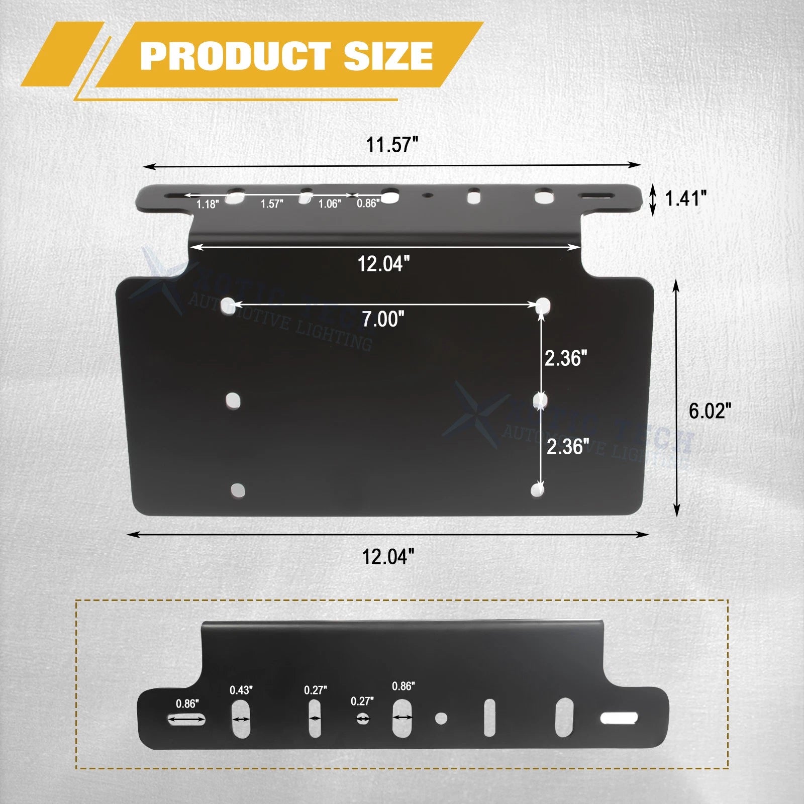 Alloy Steel Light Bar Support for Dodge Ram 1500 2500 3500 (2010-2024)