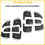 Black Steering Wheel Button Cover Trim for Mercedes A B GLA GLE CLA (2015–2018)
