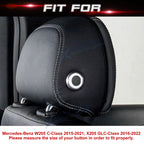 Front Seat Headrest Button Covers for Mercedes-Benz W205 X205 (2015-2022)