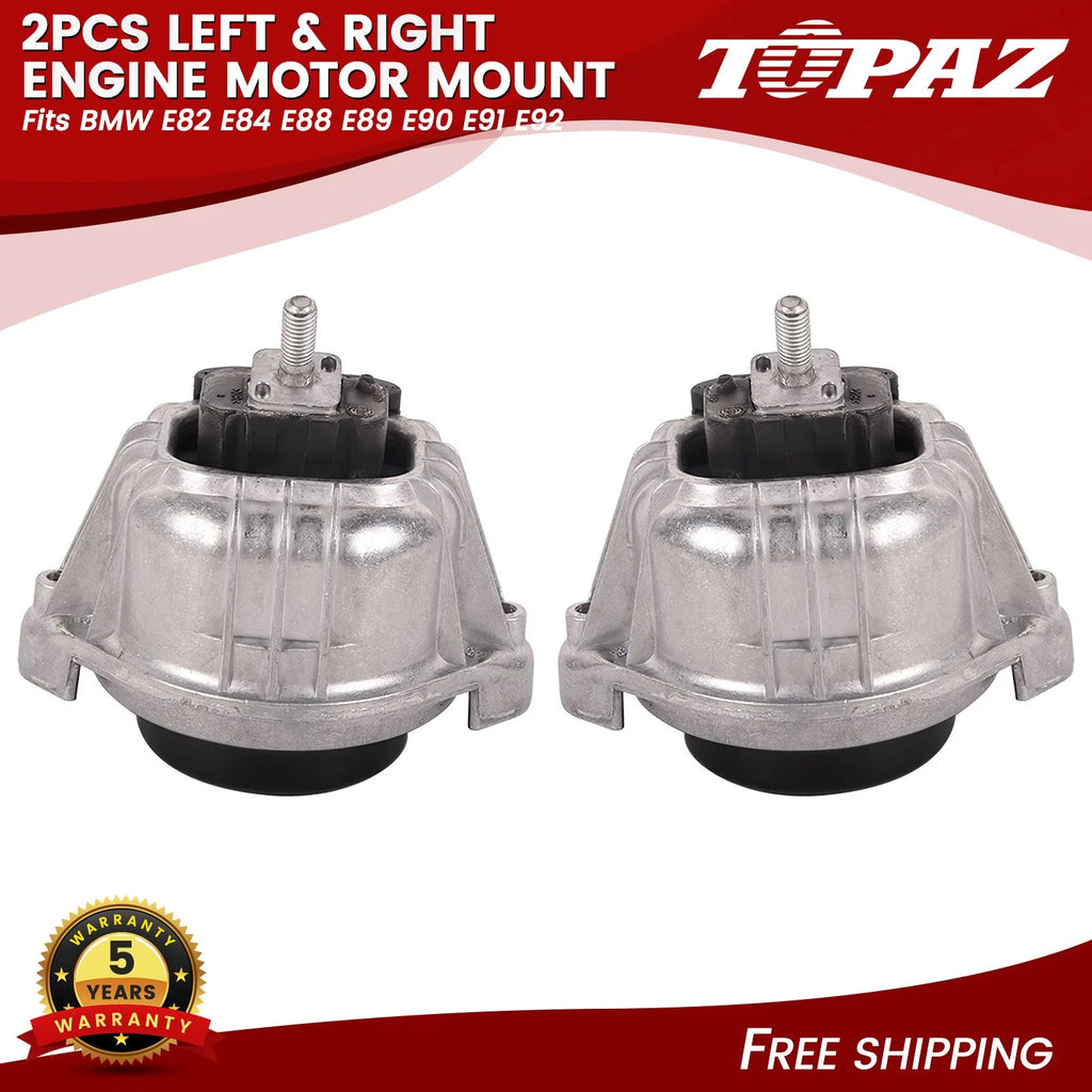 Engine Motor Mounts for BMW E82 E84 E88 E89 E90 E91 E92 (2007–2013)