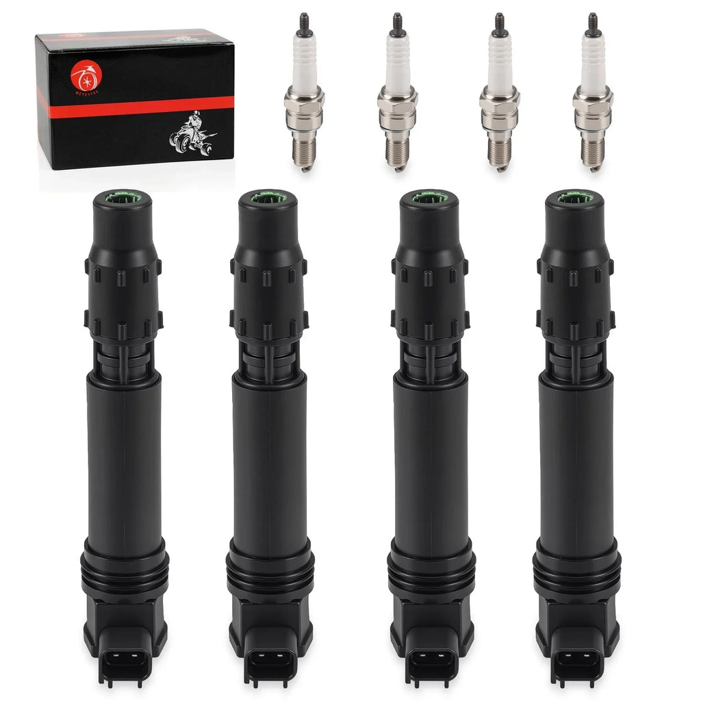 Ignition Coils & Iridium Spark Plug Set 4x for Honda CBR1000RR (2004–2007)
