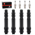 Ignition Coils & Iridium Spark Plug Set 4x for Honda CBR1000RR (2004–2007)