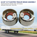 Set of 4 Electric Backing Plates for Dexter Trailer (12-1/4x5")