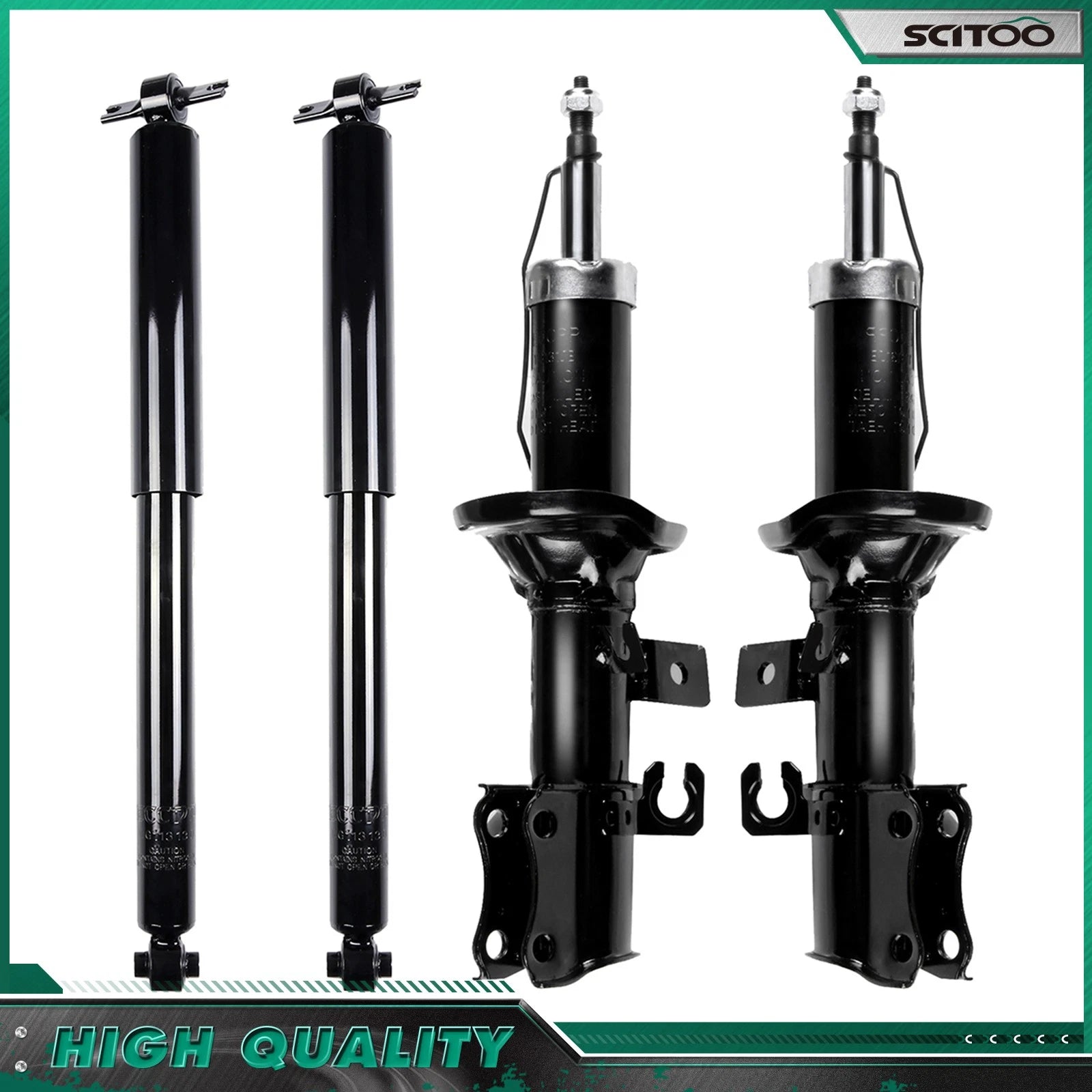 Full Set Front Rear Shocks Struts for Kia Rio (2002–2005)