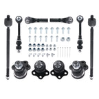 10pc Front Ball Joint Tie Rod Sway Bar Kit for Dodge Dakota Durango (1997–2004)
