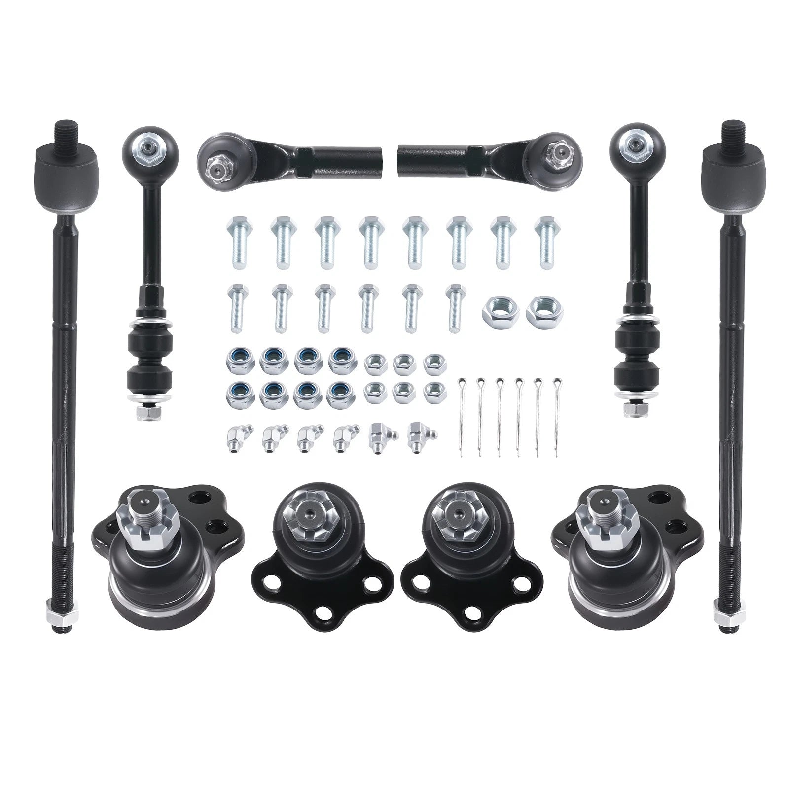 10pc Front Ball Joint Tie Rod Sway Bar Kit for Dodge Dakota Durango (1997–2004)