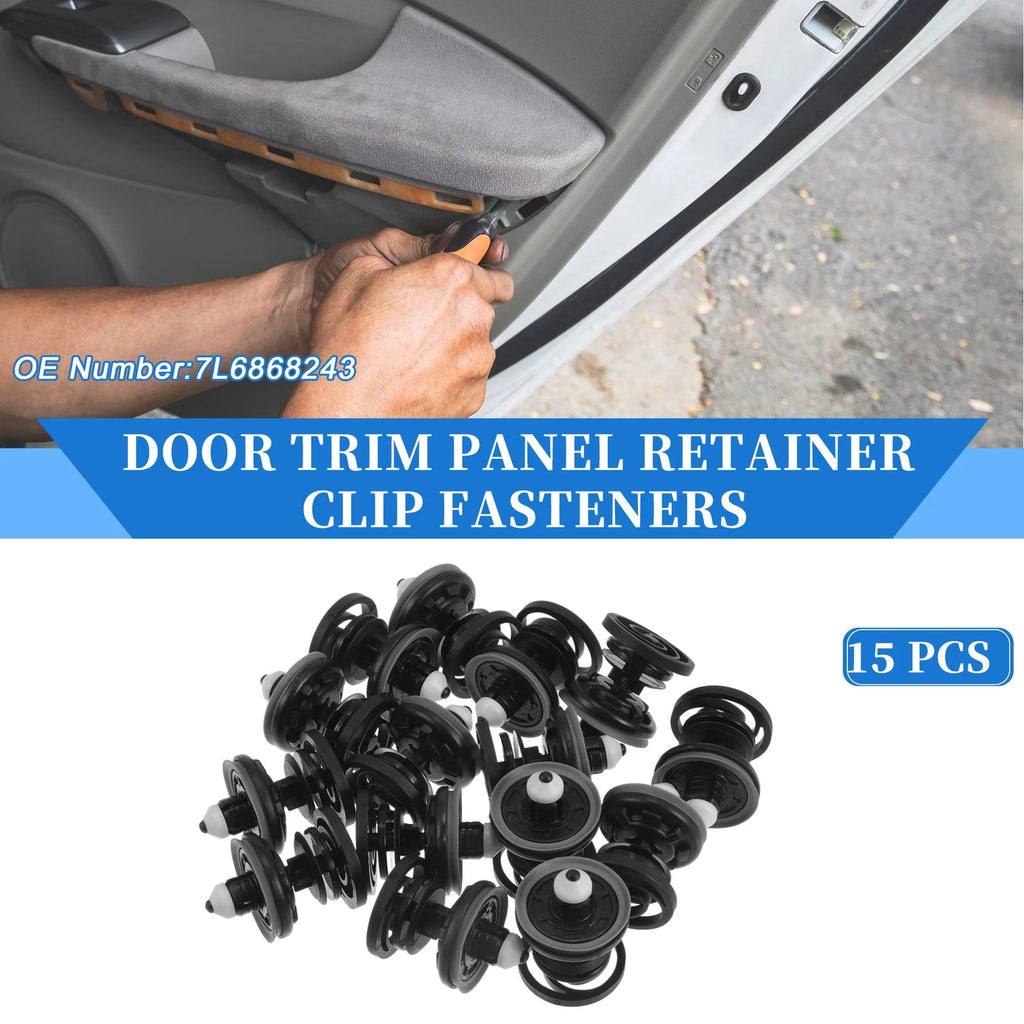 15 Pcs Door Panel Trim Retainer Clips for Audi A5 Quattro (2008–2023)