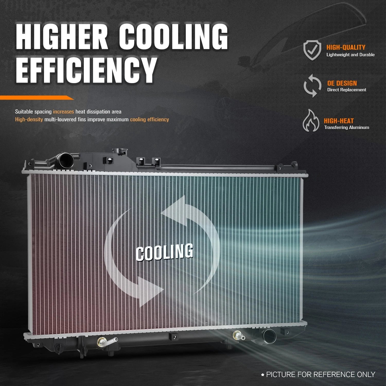 Full Aluminum Core Cooling Radiator for Lexus SC430 (2002–2010) DPI-2575