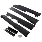 Rocker Side Skirts for Chevy Camaro RS SS (2016–2022) ZL1 Style Black PP Pair