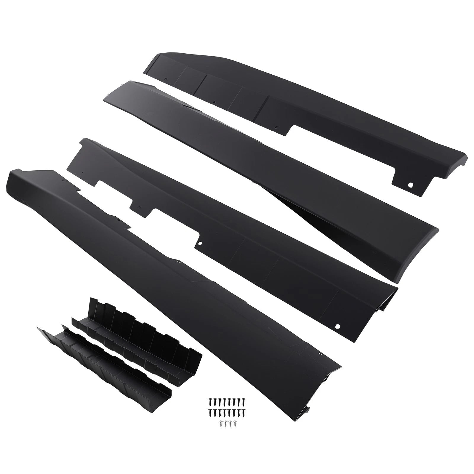 Rocker Side Skirts for Chevy Camaro RS SS (2016–2022) ZL1 Style Black PP Pair