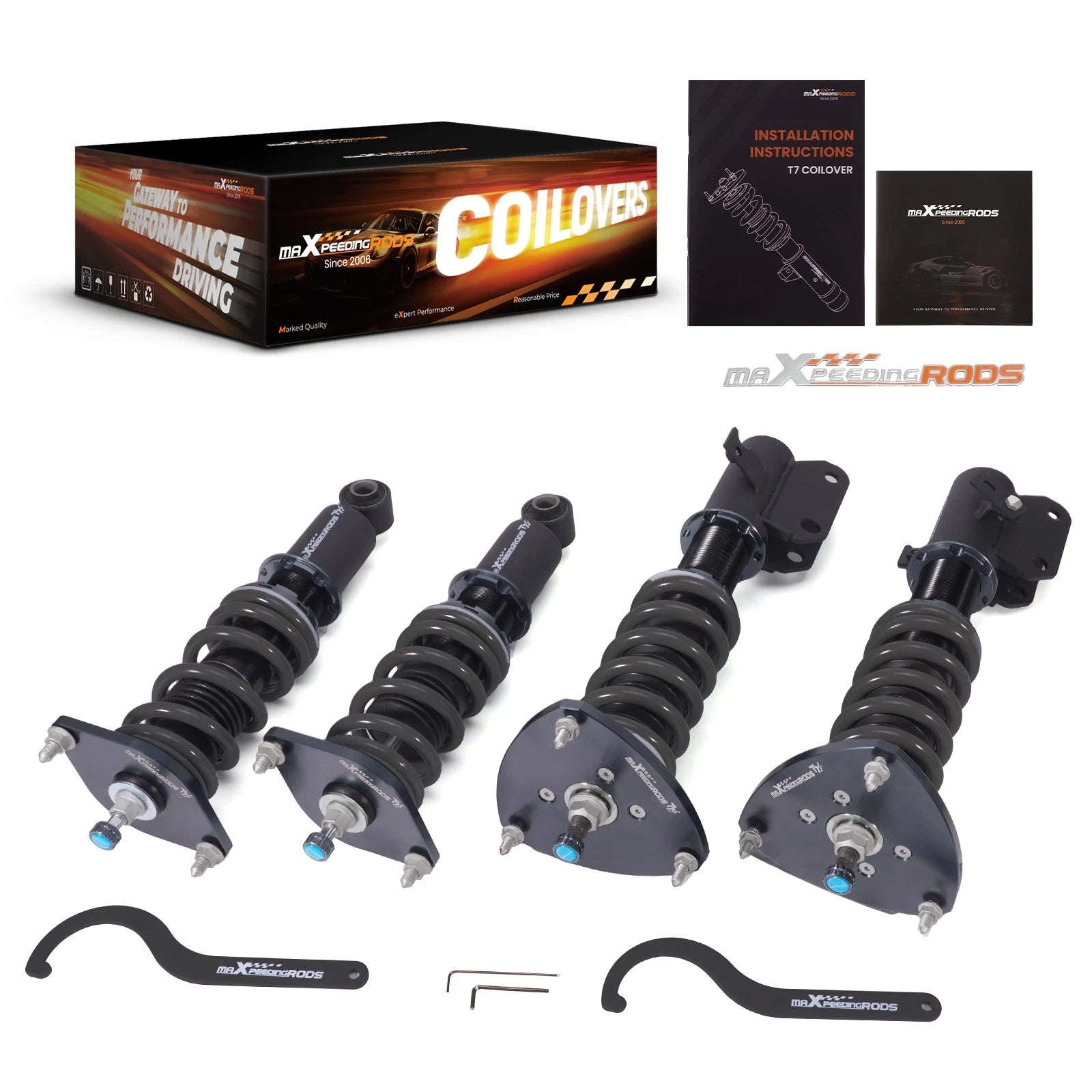 Adjustable Coilovers Lowering Kit for Subaru WRX STI (2015–2021)