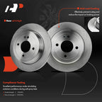 Disc Brake Rotors Rear for Dodge Attitude (2013–2014) Hyundai Accent (2012–2021)