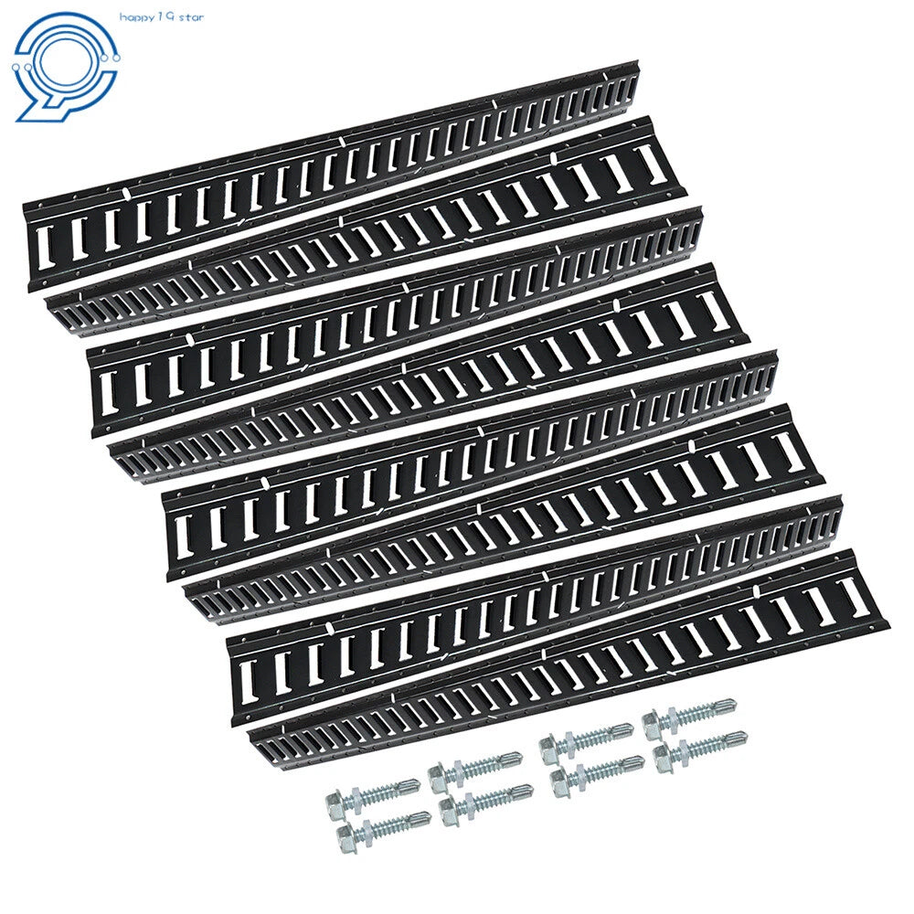 Set of 8 Powder-Coated Steel E-Track Tie-Downs for E-Track Systems