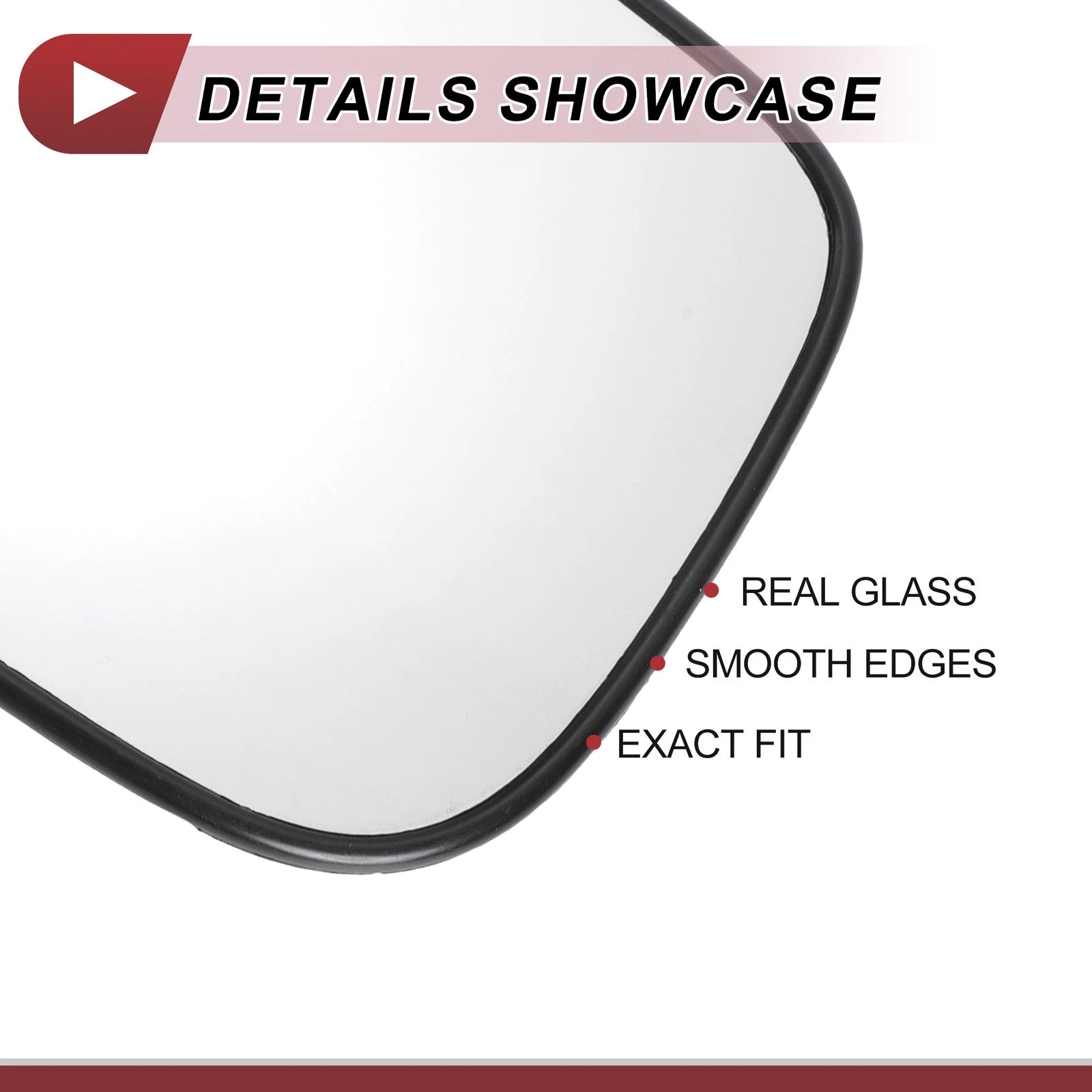 Heated Left Driver Side Mirror Glass for Honda Accord (2003–2007)