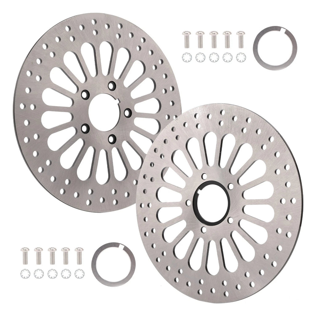 Set of 2 Front & Rear 11.5" Brake Rotors for Harley Touring (2000–2007)