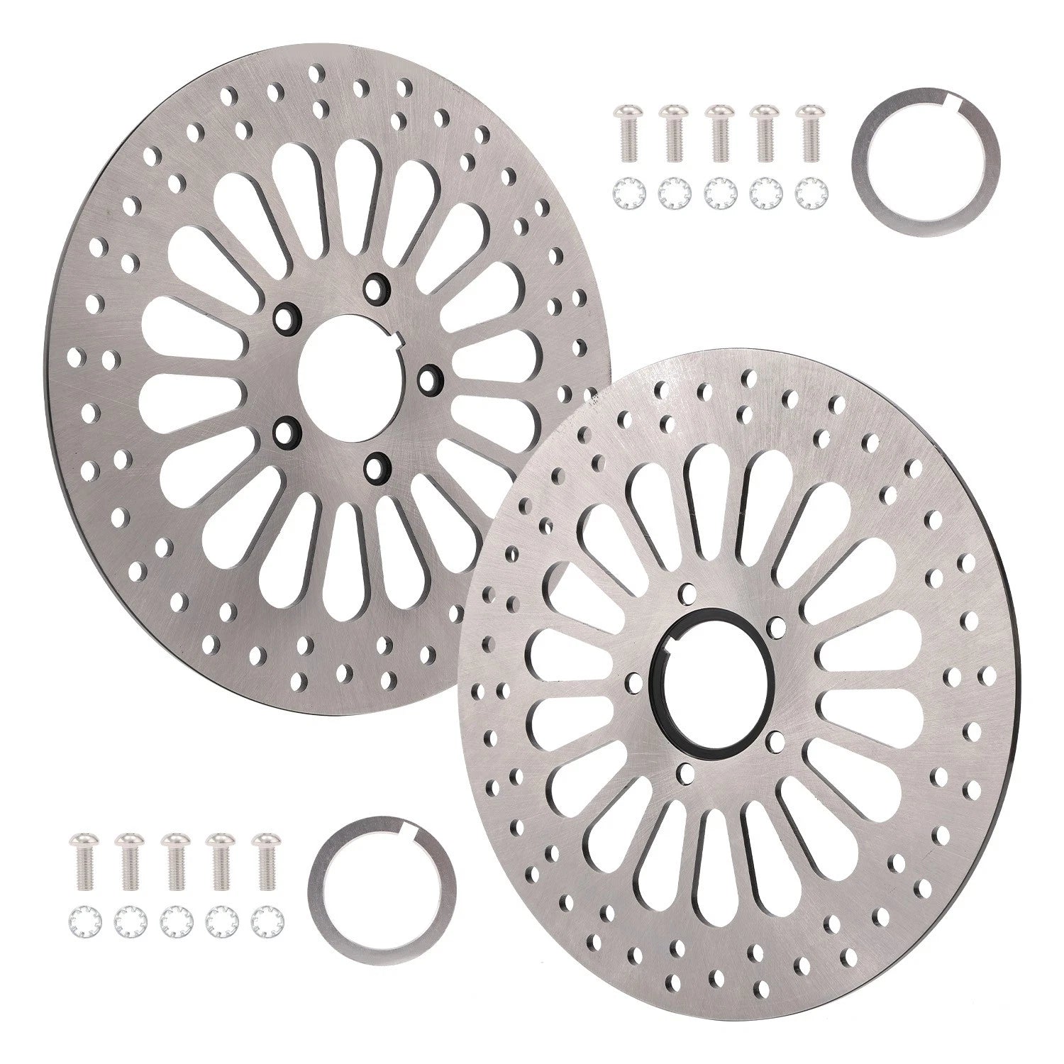Set of 2 Front & Rear 11.5" Brake Rotors for Harley Touring (2000–2007)