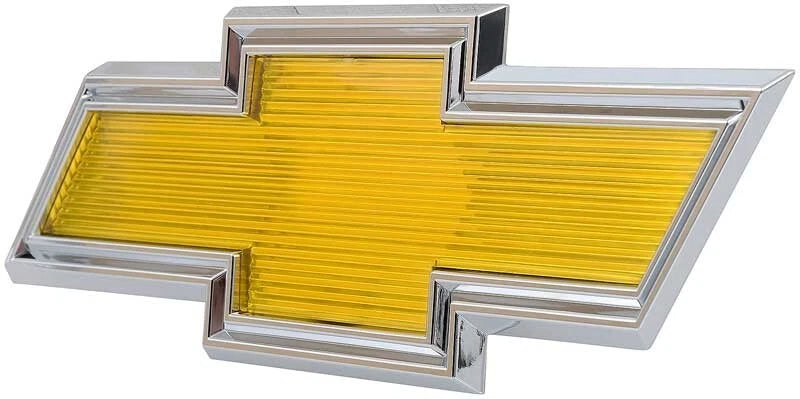 Front Grille Emblem Gold Bowtie Replacement for 1975–1979 Chevy Truck