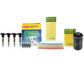 Set of 4 Mann Filters & 4 Denso Iridium Spark Plugs for Audi A4