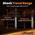 Rear Gas Charged Shock Set for Ford F-250/F-350 (1980–1997) 0-2" Lift 4WD