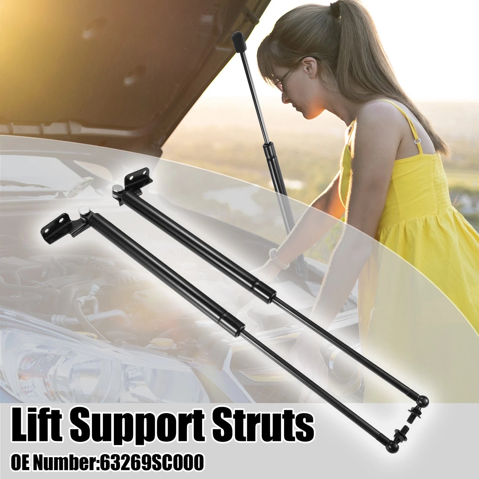 2pcs Rear Tailgate Lift Support Gas Struts for Subaru Forester (2009–2013)