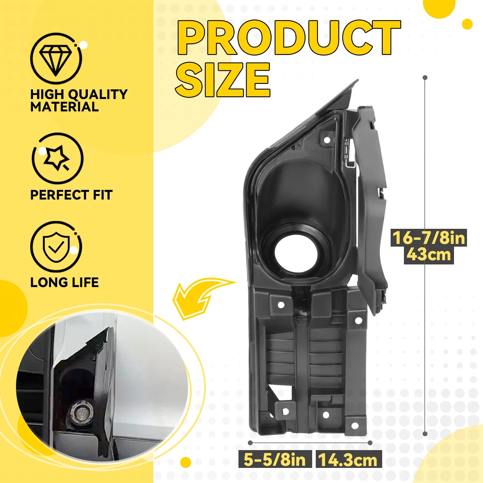Fuel Filler Door Housing for Ford Transit Van 150 250 350 (2015–2023)
