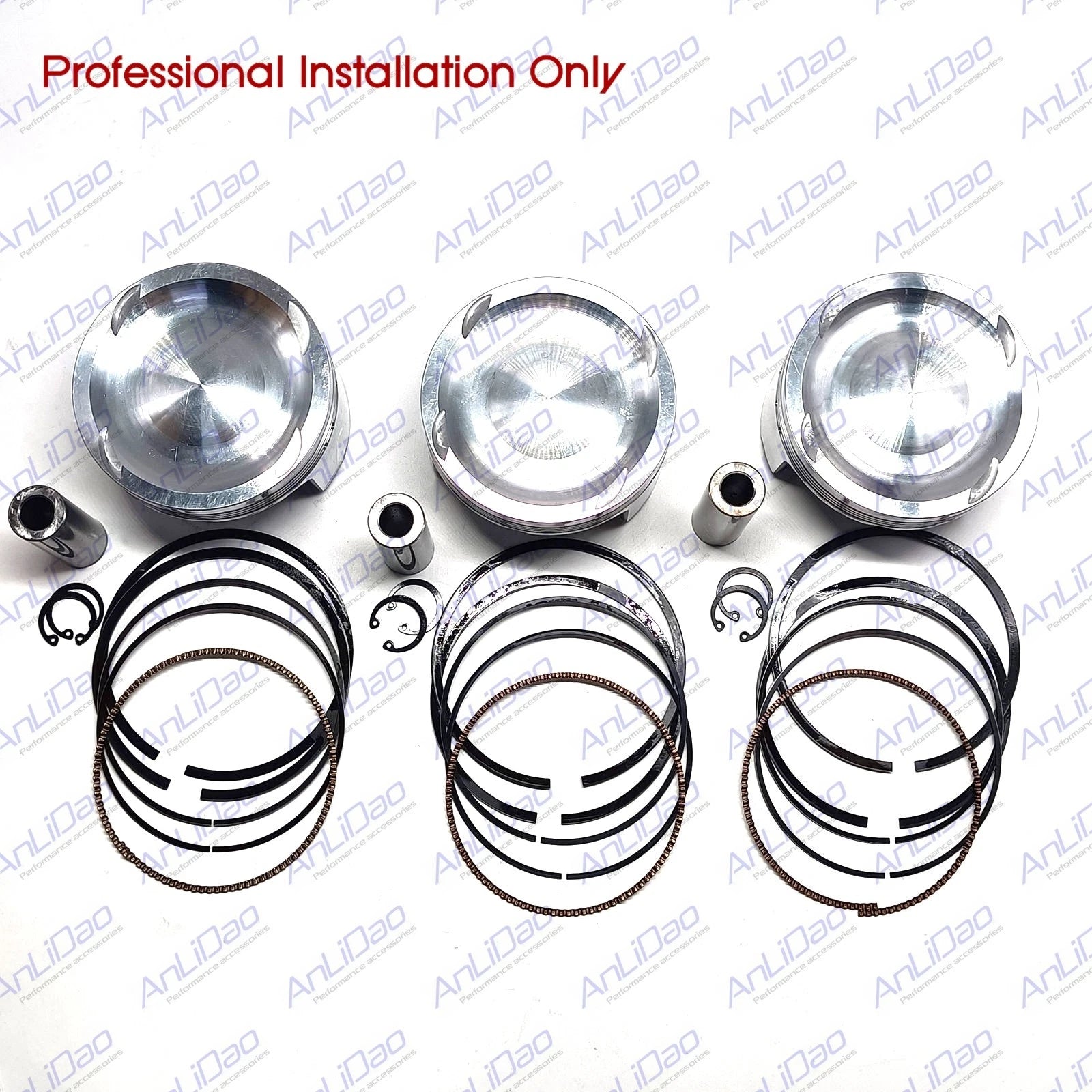3Pcs Platinum Piston Kit for SeaDoo RXT/RXP 300HP (1630 4-Tec) 420892738