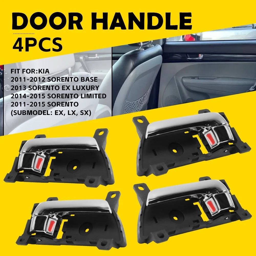 4X Inside Interior Door Handle for Kia Sorento (2011–2015) PY