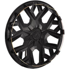 Set of 4 16" Universal Black Snap On Wheel Covers Hub Caps R16