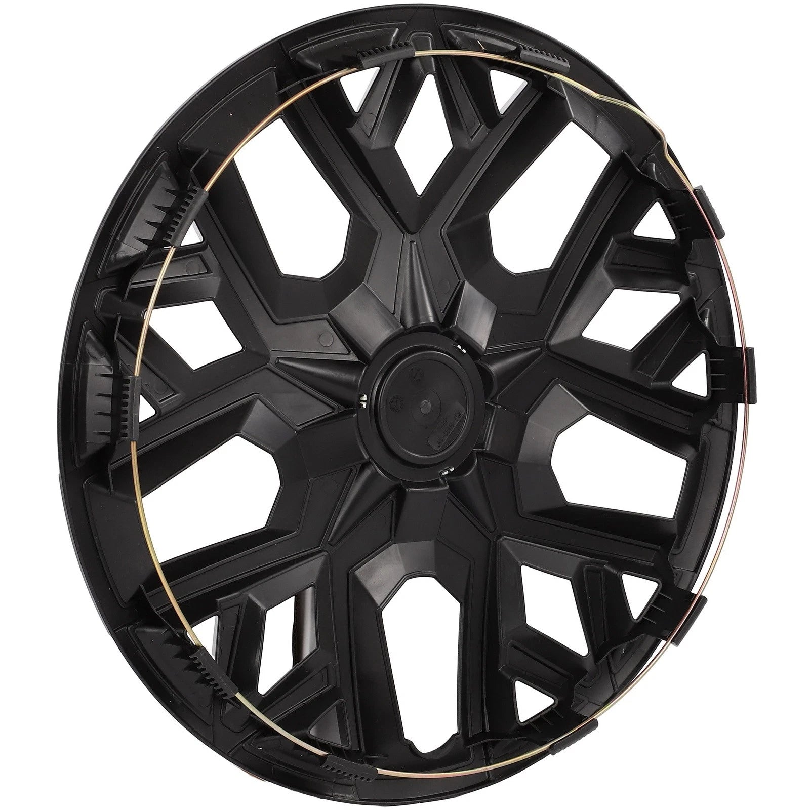 Set of 4 16" Universal Black Snap On Wheel Covers Hub Caps R16