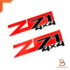 RED BLACK Z71 4x4 Side Body Rear Sticker Decal for Holden Colorado (03-11)