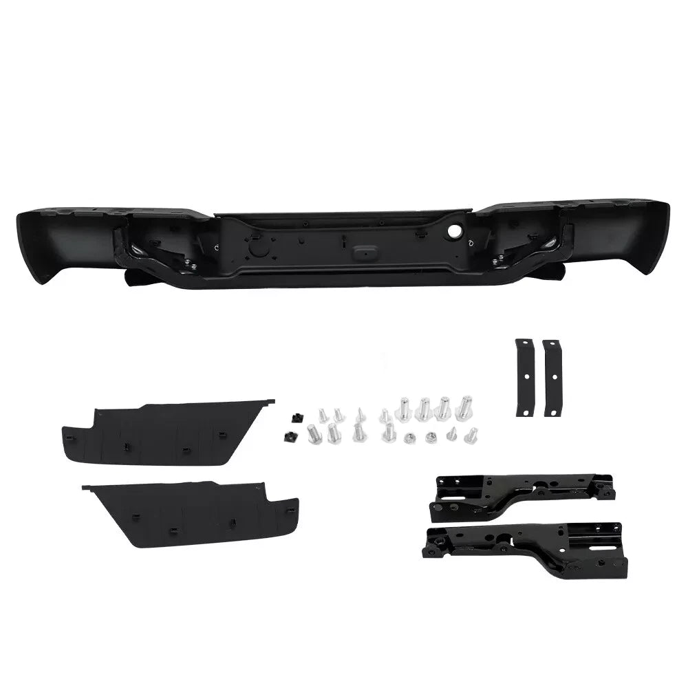 Rear Bumper Assembly for Chevy Colorado GMC Canyon (2008–2012) Black Steel