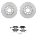 Bosch Front Quietcast Rotors & Semi-Met Disc Brake Pad Kit for Beetle Golf Jetta (2006–2010)