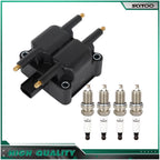 Ignition Coil & Spark Plug Set for Chrysler PT Cruiser 2001-2010, Cirrus 1997-2000