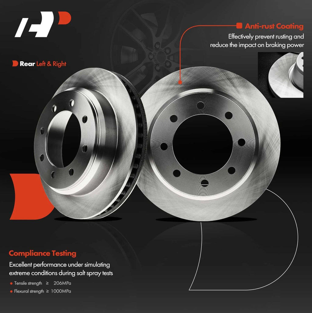 Rear Disc Brake Rotors for Ford E-150 E-250 E-350 (2008-2014)