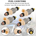 Set of 4 Fuel Injectors for Suzuki Sidekick Tracker X-90 (1996–1998) 15710-58B00 INP-470