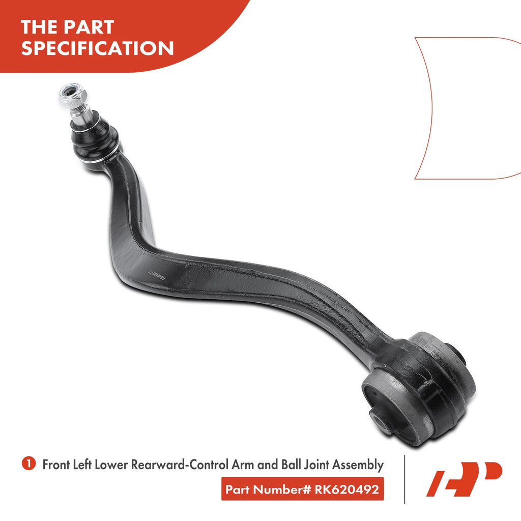 6X Control Arm with Ball Joint Tie Rod End for Ford Fusion (2013–2020)