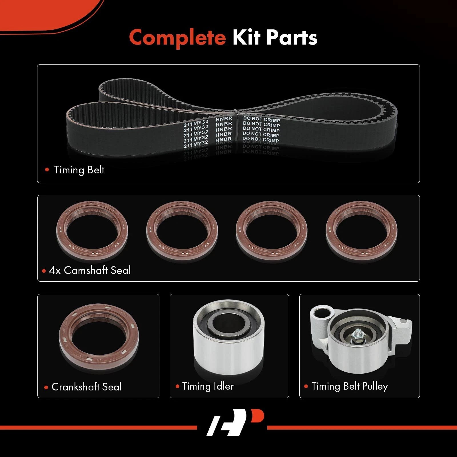 Timing Belt Kit for Toyota Camry Highlander Sienna Lexus (2002–2006)