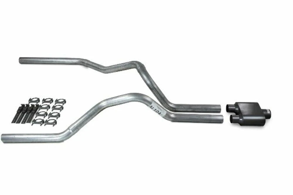 Dual Exhaust Kit for Chevy GMC 1500 Truck (2019–2025) 2.5" Chamber Muffler