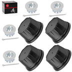 Set of 4 Wheel Center Caps & Nuts for Honda Rancher 420 TRX420 (2007–2023)