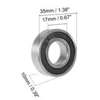 Set of 2 6003-2RS Deep Groove Ball Bearings for Various Models (17x35x10mm)