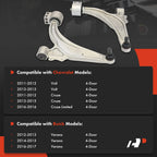 2X Control Arm and Ball Joint Assembly Front Lower for Chevy Cruze (2011-2019)