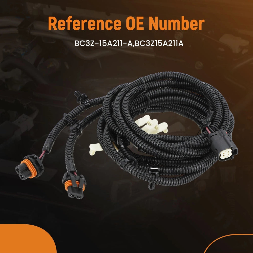 Fog Lamp Wiring Harness for Ford F-250 F-350 F-450 F-550 (2011–2016) BC3Z-15A211-A