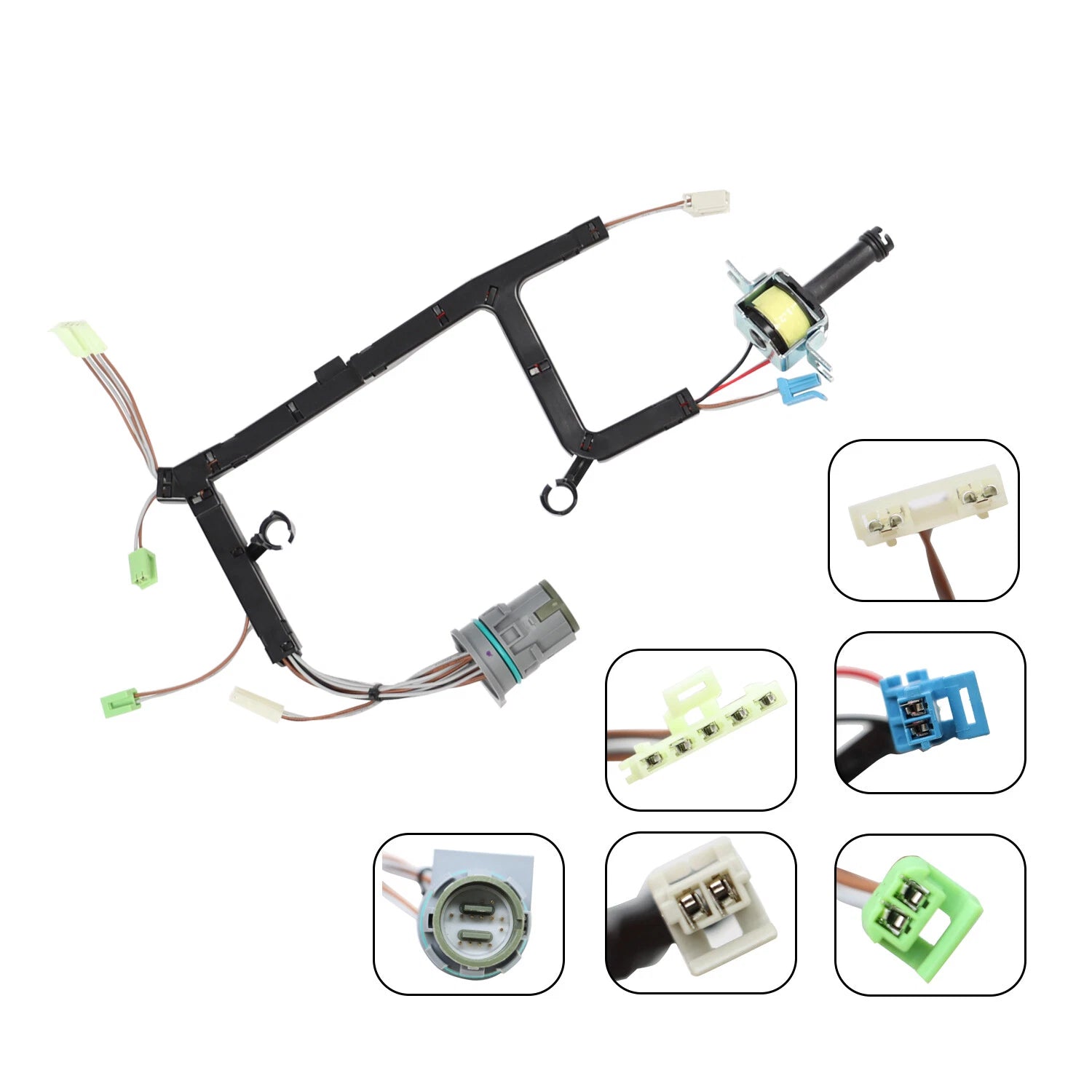 4L60E Internal Wire Harness with Anti-bleed Lock-up Solenoid for Chevrolet (2003–2007)
