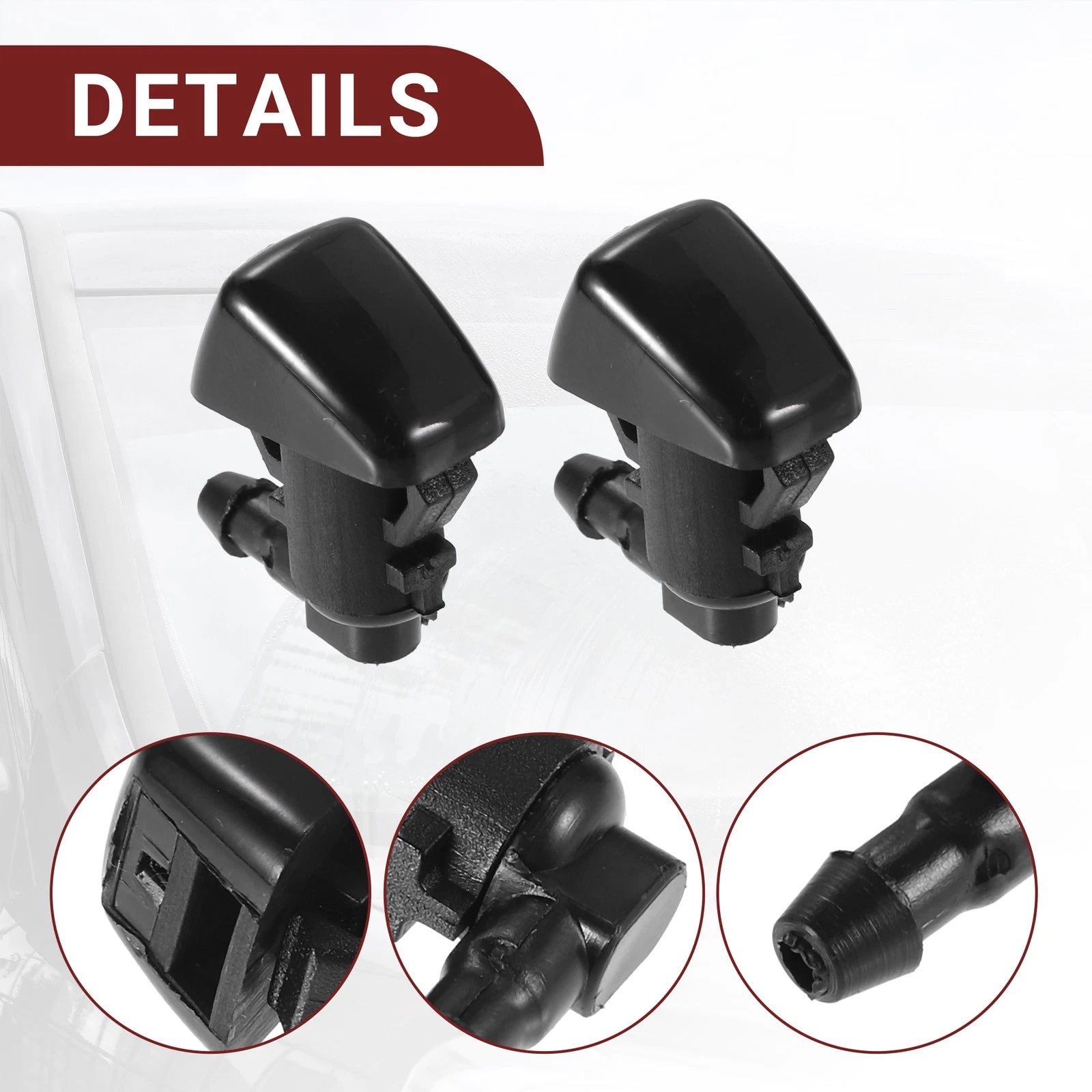 Set of 1 Windshield Washer Nozzle for Ford Edge (2015–2023)
