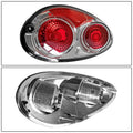 2X Chrome Tail Lights Brake Lamps for Chrysler PT Cruiser (2001–2005)